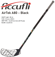 Florbalov hokejka ACCUFLI AirTek A80 Black