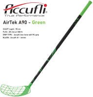 Florbalov hokejka ACCUFLI AirTek A90 Green