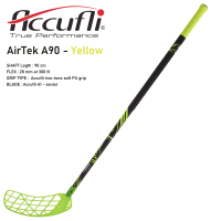 Florbalov hokejka ACCUFLI AirTek A90 Yellow