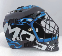 Florbalov maska MPS PRO FLAME - Black/Blue