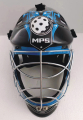 Florbalov maska MPS PRO FLAME - Black/Blue/Chrome