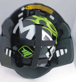 Florbalov maska MPS PRO FLAME - Black/Green/Chrome