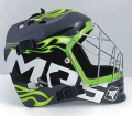 Florbalov maska MPS PRO FLAME - Black/Green/Crome