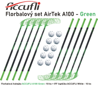 Florbalov set ACCUFLI AirTek A100 - Green