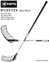 Florbalov hokejka MPS WILDSTICK Black - 105 cm