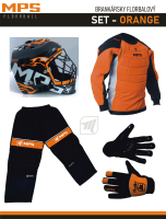 MPS brankrsky florbalov set - ORANGE