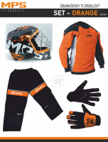 MPS brankrsky florbalov set - ORANGE/Chrome