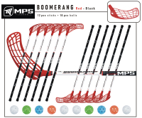 Florbalov set MPS BOOMERANG Red/Black